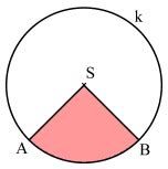 Math problem: Circle segment - question No. 58973, algebra, equation