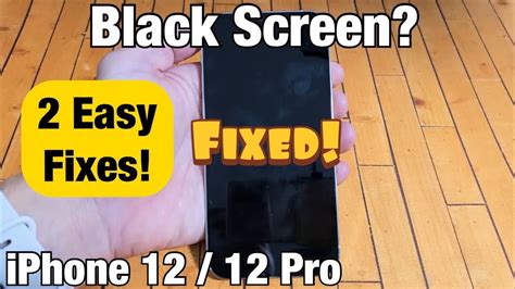 iPhone 12: Black Screen or Blank Screen? Screen Won't Turn On? 2 Fixes - YouTube