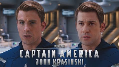 John Krasinski is Captain America [DeepFake] - YouTube