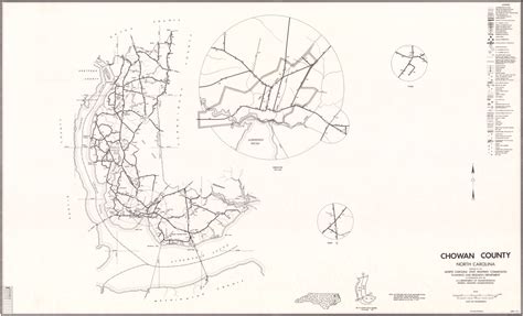 1972 Road Map of Chowan County, North Carolina