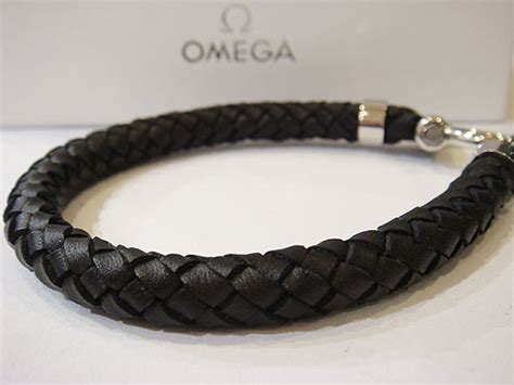 Omega Leather Bracelet | Rope bracelet, Leather bracelet, Bracelets