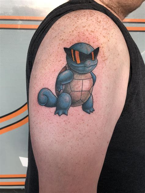 Leader of the Squirtle squad done by Jacob of White Bluff Tattoo Co. in ...