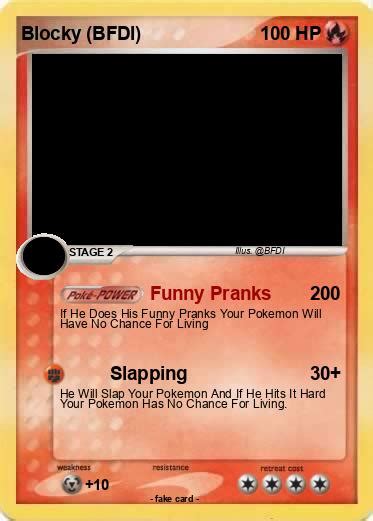 Pokémon Blocky BFDI - Funny Pranks - My Pokemon Card