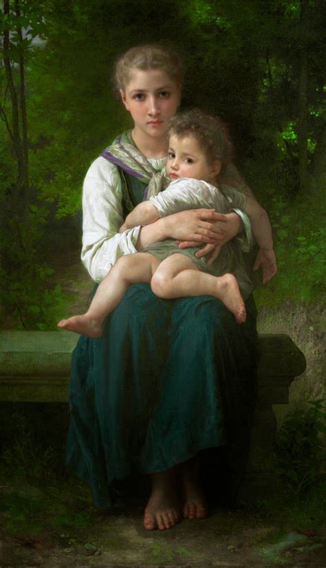 William-Adolphe Bouguereau | The two sisters, 1877 | William adolphe ...