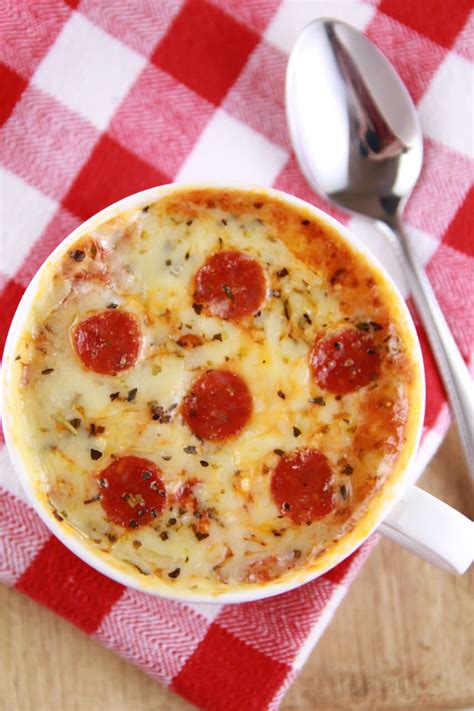 Microwave Mug Pizza Recipe (with Video) | Bigger Bolder Baking | Recipe ...