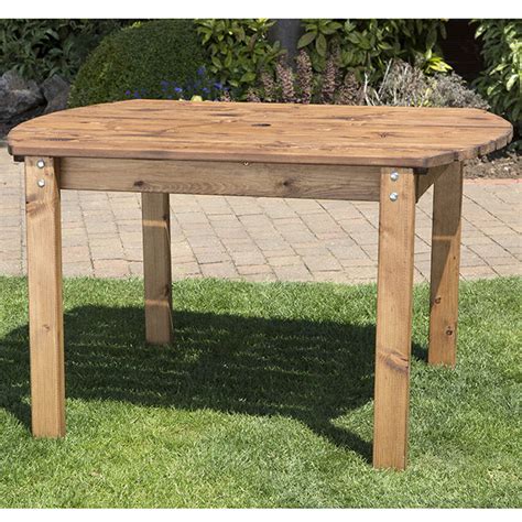 Small Wooden Garden Rectangular Table By Garden Chic