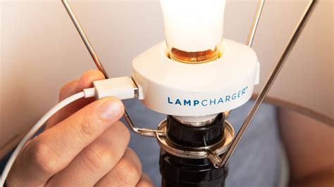 LampCharger Light Bulb Socket Adapter | The Grommet® | Usb lamp, Light ...