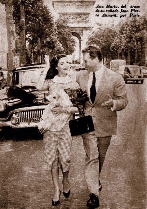 Pier Angeli with brother-in-law French actor Jean-Pierre Aumont (her twins sister Marisa's ...