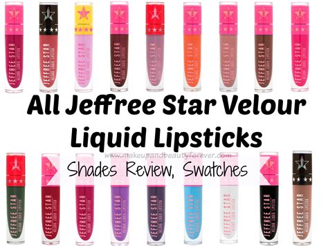 All Jeffree Star Velour Liquid Lipsticks Shades Review, Swatches