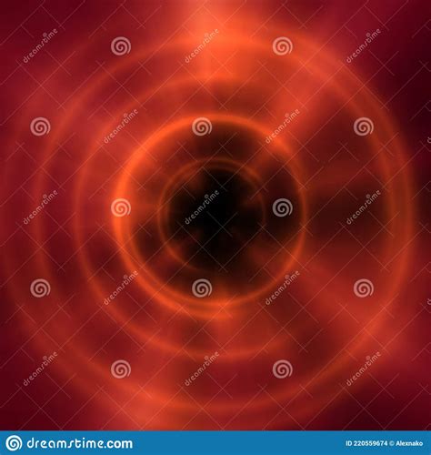 Round Concrete Tunnel with Light Ring Stock Illustration - Illustration of cosmos, futuristic ...