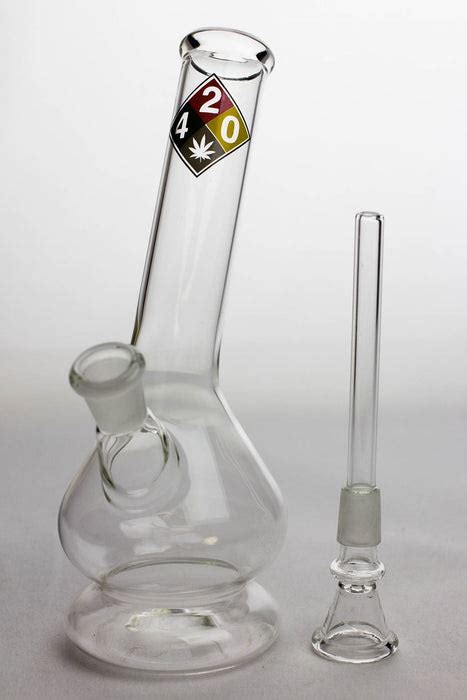 8" glass water bong with bowl stem | Free shipping