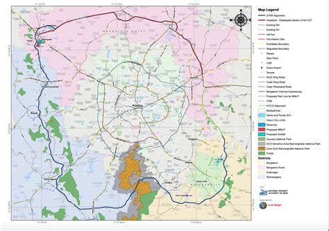 The complete alignment for Bengaluru's Satellite Town Ring Road is out ...