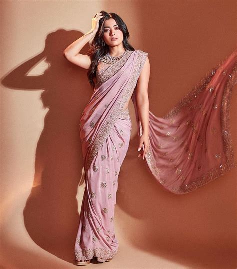 Pic Talk: Rashmika Mandanna's Bossy Saree Moment!