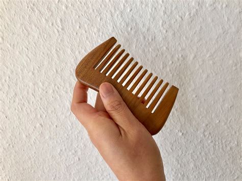 Wood Comb, Wide Toothed Comb, Pocket Comb, Thick Material - Etsy