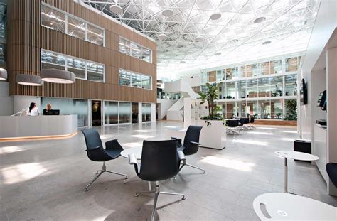 Open office hall and work space and at Danske Bank, Odense, Denmark ...