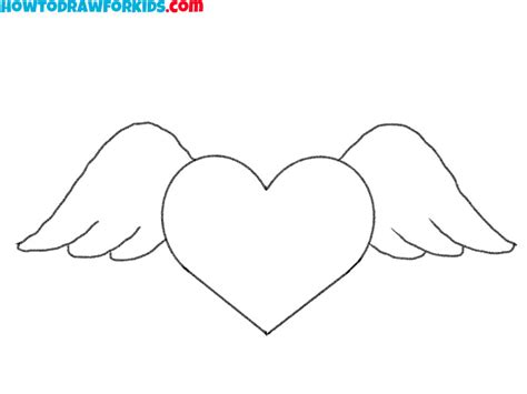 How to Draw a Heart With Wings - Easy Drawing Tutorial For Kids