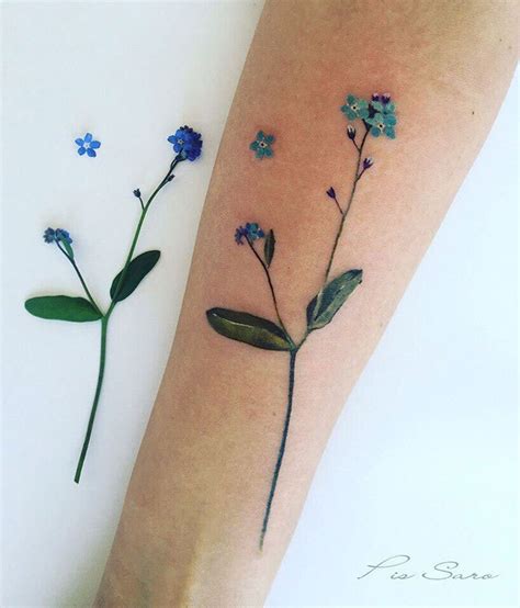 TATTOOS.ORG — Forget Me Nots Flower Tattoo by Pis Saro...