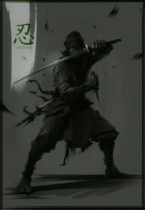 Shinobi, #Character, #Dark, #Ninja, #Paintings & #Airbrushing Dark Fantasy Art, Heroic Fantasy ...