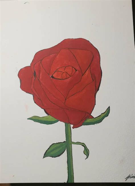 Rose Watercolor Painting by LonelyArtistStudios on DeviantArt