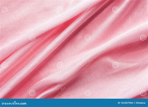 Delicate Pink Jersey Fabric Background With Swirl Creased Texture ...