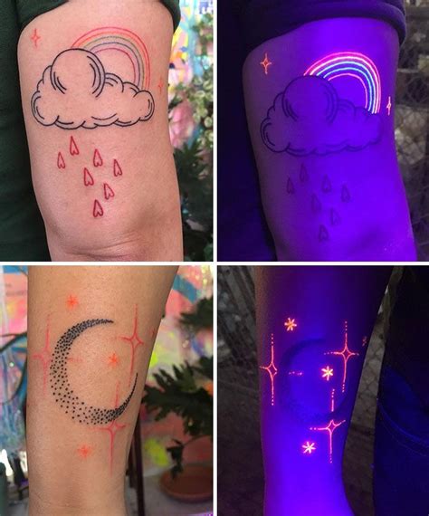 41 UV Tattoo Designs To Make Your Day Brighter | Uv tattoo, Glow tattoo, Light tattoo