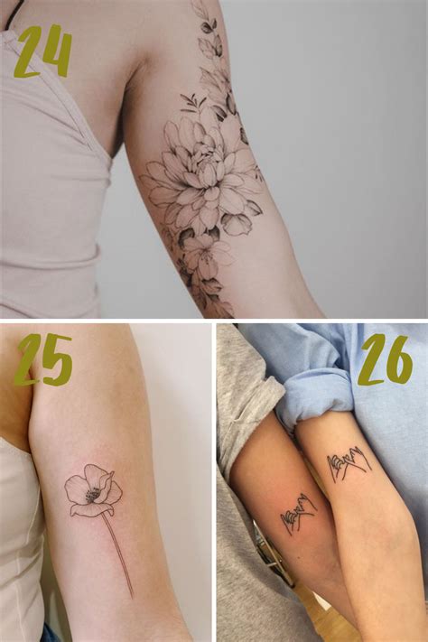 31 Bicep Tattoo Ideas for Women - TattooGlee | Bicep tattoo women ...