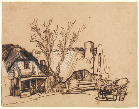 Rembrandt (Rembrandt van Rijn) | Two Cottages | The Metropolitan ...