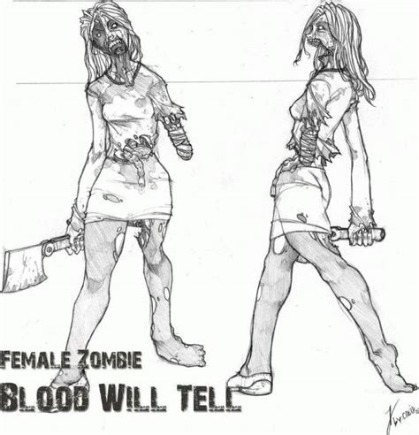 Female Zombie Concept Art image - Blood Will Tell : Source mod for Half ...