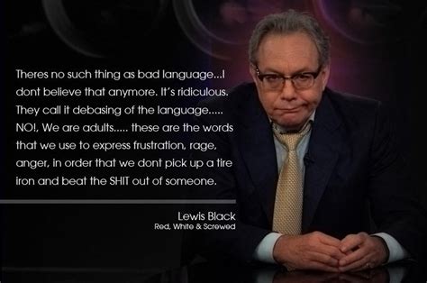 Lewis Black on swearing... : funny