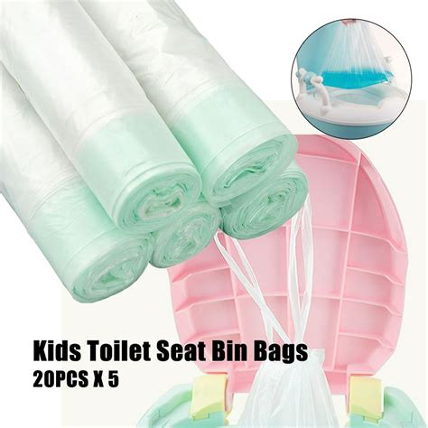 100bags Potty Liners Disposable Cleaning Bags, Portable Baby Kids Potty ...