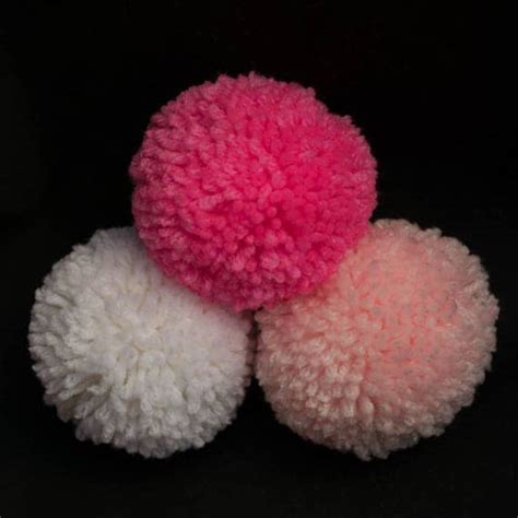 4 Extra Large Pom Poms - Approx. 4 inch Yarn Pom Poms - Made to Order ...