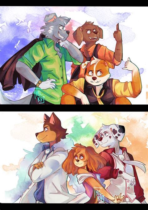 RockySquad vs ChaseSquad by MilkyMatsu02 on DeviantArt in 2020 | Furry ...