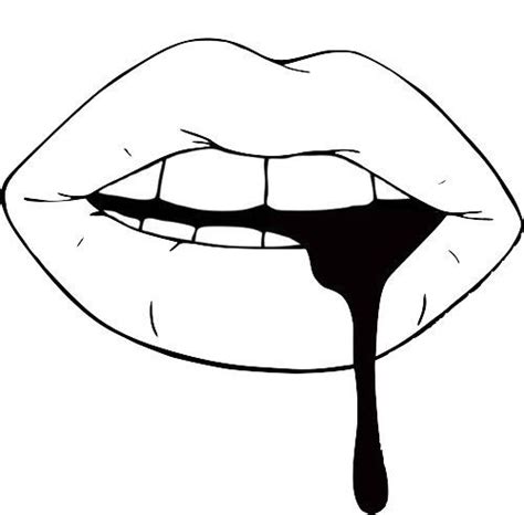 Pin by Mariana Riera on darkness | Drip art, Lips drawing, Sharpie drawings