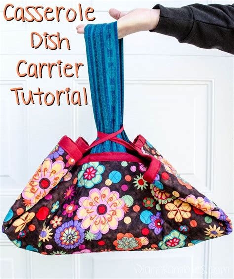 Create this simple casserole dish carrier for yourself or gift it to a friend. It's perfect fo ...