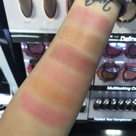 Becca Mineral Blush swatches. — Survivorpeach