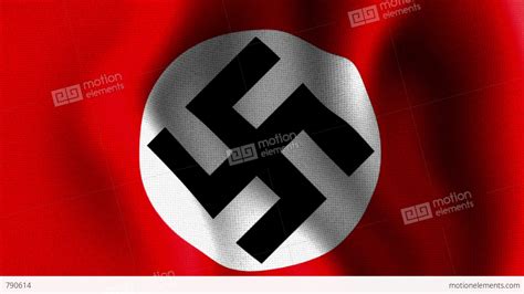10675 Waving Swastika Nazi Flag Stock Animation | 790614