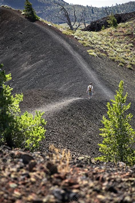 Craters of the Moon hiking trail - Stock Image - C029/2352 - Science Photo Library