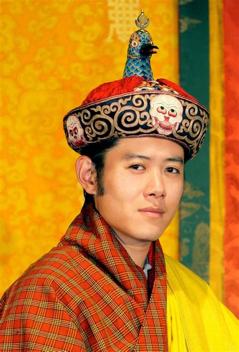 King Jigme Khesar Wangchuk of Bhutan wearing the Raven Crown