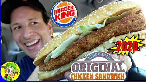 Burger King® ORIGINAL CHICKEN SANDWICH 2020 Review 💯🐔 | Peep THIS Out! 🍔👑 - YouTube