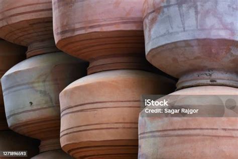 Collection Of Clay Pots Made From Mud Also Known As Matka Clay Pots Are Used Since Ancient Times ...