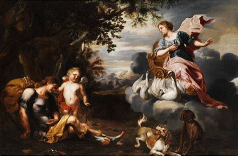 Anonymous Flemish painter Venus and Adonis 17th century oil on canvas