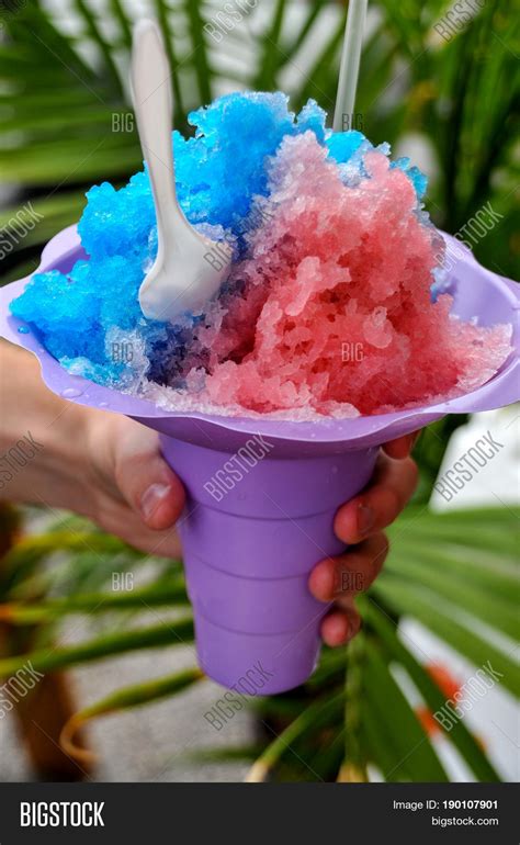 Shaved Ice Snow Cone Image & Photo (Free Trial) | Bigstock