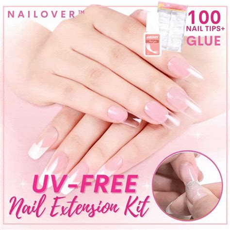 Nailover™ UV-free Nail Extension Kit (100 tips) | Nail tips, Nails ...