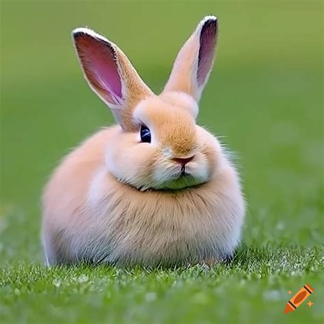 Fluffy cute bunny on Craiyon