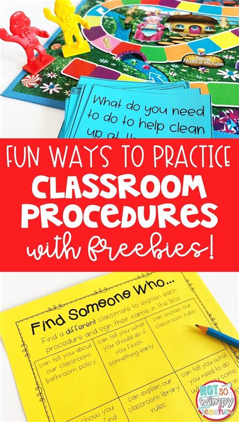 Fun Ways to Practice Classroom Procedures - Not So Wimpy Teacher | Teaching classroom procedures ...