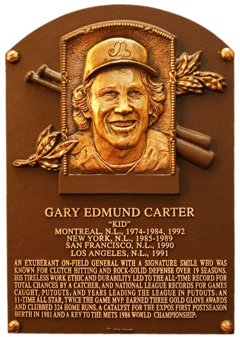 Gary Carter: Baseball Hall of Fame - 2003 Nationals Baseball, Phillies, Mlb Baseball, Baseball ...