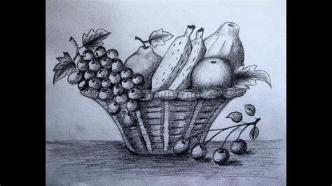 How to Draw Fruits Pencil Drawing Still Life - YouTube