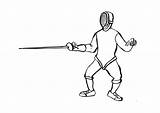 Coloring Page fencing  Free Printable coloring Pages Img 26091 sketch template