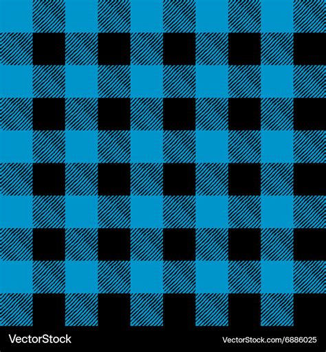 Blue and Black Flannel Background Royalty Free Vector Image