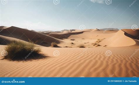 Sand Dunes in the Sahara Desert. Morocco. Africa. Vintage Style Stock Illustration ...